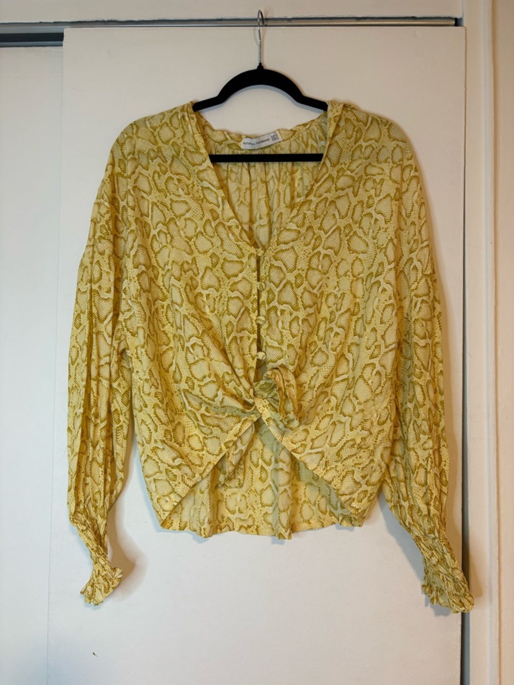 FAITHFULL THE BRAND Aira Knot Shirt size M - Picture 5 of 9